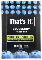 That's It Prebiotic & Probiotic Fruit Bars Blueberry