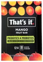 That's It Prebiotic & Probiotic Fruit Bars Mango