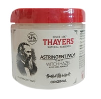 Thayers Witch Hazel Astringent Pads Aloe Vera Formula - Original