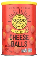 The Good Crisp Company Gluten Free Cheese Balls Spicy Cheddar