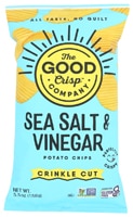 The Good Crisp Company Gluten Free Potato Chip Crinkle Cut Salt & Vinegar