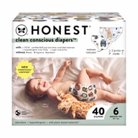 The Honest Company Clean Conscious Diapers All the Letters + Its a Pawty 40 Diapers