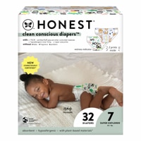 The Honest Company Clean Conscious Diapers Barnyard Babies + Its a Pawty 32 Diapers