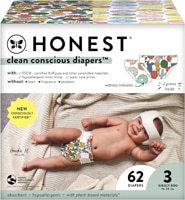 The Honest Company Clean Conscious Diapers Cactus Cuties + Donuts 62 Diapers