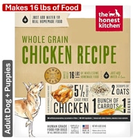 The Honest Kitchen Dehydrated Dog Food Makes 16 lbs Whole Grain Chicken Recipe