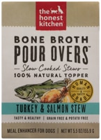 The Honest Kitchen Dog Food Topper Bone Broth Pour Overs Turkey & Salmon Stew