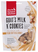 The Honest Kitchen Goat's Milk N' Cookies Dog Treats Peanut Butter & Honey