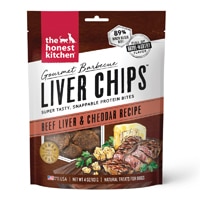 The Honest Kitchen Gourmet Barbecue Liver Chips Dog Treats Beef Liver & Cheddar