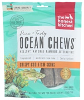 The Honest Kitchen Ocean Chews Crispy Skins Dog Treats Cod Fish