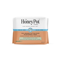 The Honey Pot 100% Organic Cotton Cover Everyday Herbal Pantiliners