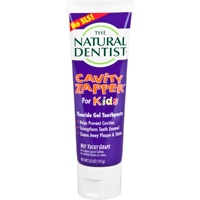 The Natural Dentist Kids Cavity Zapper Fluoride Gel Toothpaste Not Yucky Grape