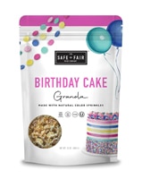 The Safe + Fair Food Company Gluten Free Non-GMO Top 9 Allergen Free Granola Birthday Cake