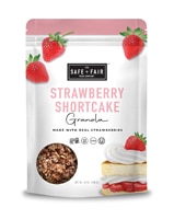 The Safe + Fair Food Company Gluten Free Non-GMO Top 9 Allergen Free Granola Strawberry Shortcake