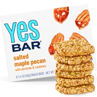 The YES Bar Vegan Gluten Free Real Food Low Sugar Paleo Snack Bar Salted Maple Pecan