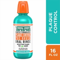 TheraBreath Plaque Control Pre-Brush Oral Rinse Refreshing Mint