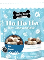 Three Dog Bakery Dog Treats Ho Ho Ho Hot Chowcolate Crunchy Bites Carob & Marshmallow
