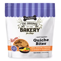 Three Dog Bakery Dog Treats Quiche Bites Soft Baked Egg Bacon Cheese Spinach