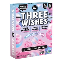 Three Wishes Gluten Free Protein Cereal Limited Edition Cotton Candy