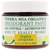 Tierra Mia Organics Deodorant Paste Lemon Verbena