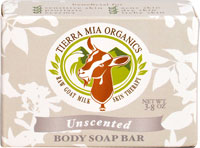 Tierra Mia Organics Goat Milk Body Soap Bar Unscented