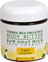 Tierra Mia Organics Raw Goat Milk Body Butter Lemon Verbena