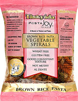 Tinkyada Brown Rice Vegetable Pasta Spirals Gluten Free