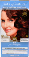 Tints of Nature Permanent Hair Colour Dark Copper Blonde 6R