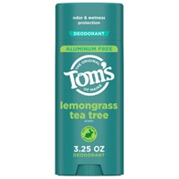 Tom's of Maine Deodorant Aluminum Free Lemongrass Tea Tree