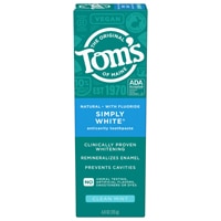 Tom's of Maine Simply White Anticavity Toothpaste with Fluoride Clean Mint