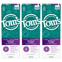 Tom's of Maine Whole Care Anticavity Toothpaste Spearmint