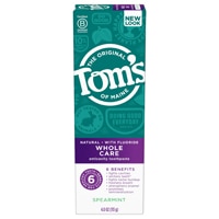 Tom's of Maine Whole Care Anticavity Toothpaste Spearmint