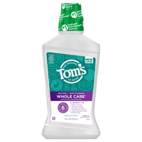 Tom's of Maine Whole Care Fluoride Natural Mouthwash Fresh Mint