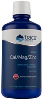 Trace Minerals Research Liquid Cal/Mag/Zinc Natural Strawberry