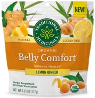 Traditional Medicinals Belly Comfort Lozenges Lemon Ginger