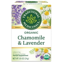 Traditional Medicinals Herbal Tea Organic Chamomile with Lavender