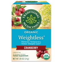 Traditional Medicinals Organic Weightless Herbal Tea Cranberry