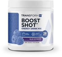 TransformHQ Boost Shot Energy Drink Mix - 28 Servings Blue Raspberry