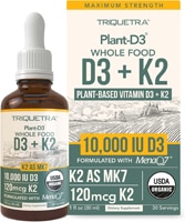 Triquetra Health Plant D3 + K2 10,000 IU D3 Liquid