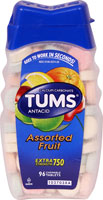 Tums Antacid Chewable Tablets Assorted Fruit