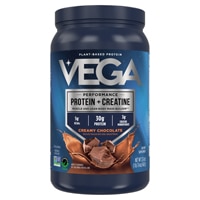 Vega Performance Protein + Creatine - Informed Sport Certified - Vegan Plant Protein Powder Creamy Chocolate