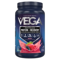 Vega Premium Sport Protein Powder Plus Recovery - NSF Certified for Sport Berry