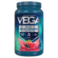 Vega Protein + Supergreens Plant Based Protein Powder Berry