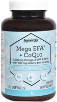 Vitacost-Synergy Mega EFA CoQ10 - 1200 mg Omega-3 EPA & DHA - 100 mg CoQ10 per serving