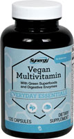 Vitacost-Synergy Vegan Multivitamin Including Green Foods and Digestive Enzymes