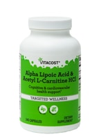 Vitacost Alpha Lipoic Acid & Acetyl L-Carnitine HCl - 1 Capsule - 240 Servings