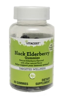 Vitacost Black Elderberry Gummies with Vitamin C & Zinc