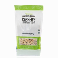 Vitacost Certified Organic Cashews Dry Roasted - Salted Non-GMO Kosher