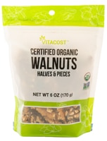 Vitacost Certified Organic Walnuts Halves & Pieces Non-GMO Kosher