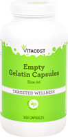 Vitacost Empty Gelatin Capsules Size 00