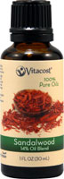 Vitacost Essential Oils - Sandalwood Oil - 14% in Jojoba Oil